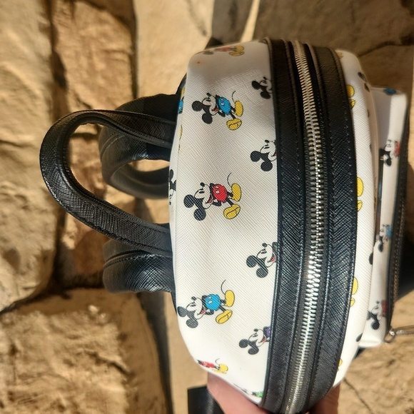 Disney Loungefly Multi-Color/Rainbow Mickey Mouse mini Backpack - Picture 5 of 14